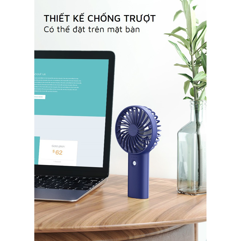Quạt sạc mini để bàn làm việc YOOBAO F3 - F3 PRO 6000mAh Kiêm sạc dự phòng