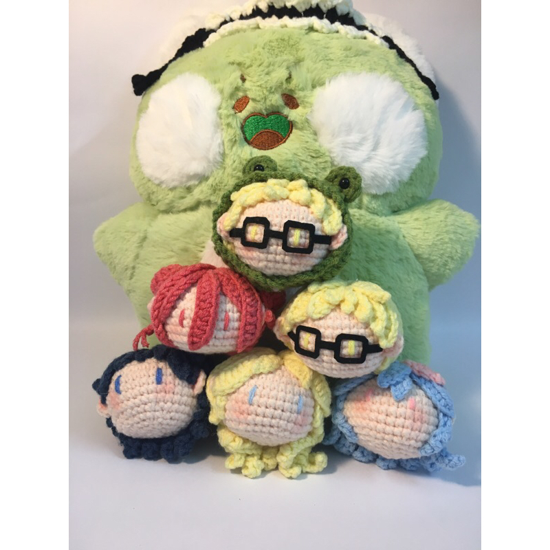 Móc khoá len mochi anime theo yêu cầu đáng yêu phù hợp trưng bày, tặng bạn bè