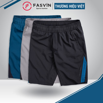 Quần short thể thao nam cao cấp chất vải gió chun đẹp, mềm, mát, co giãn thoải mái Fasvin S22510.HN