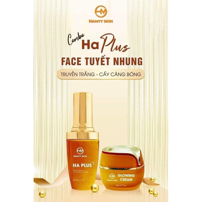 COMBO KEM FACE TUYẾT NHUNG, SERUM HA HAMMY