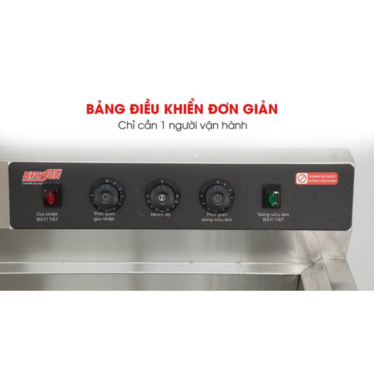 Máy rửa bát chén siêu âm chậu đơn NS-1000SS NEWSUN