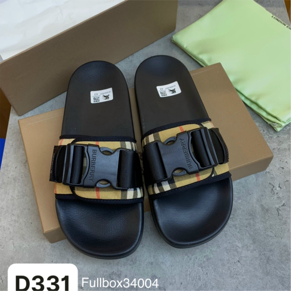 Dép Lê Bbr Kẻ Gắn Khuy Cài Nam Nữ Cháy Phố - Dép Quai Ngang Đế Tăng Chiều Cao Hot