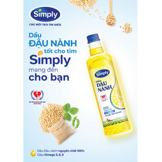 Dầu đậu nành simply 1l
