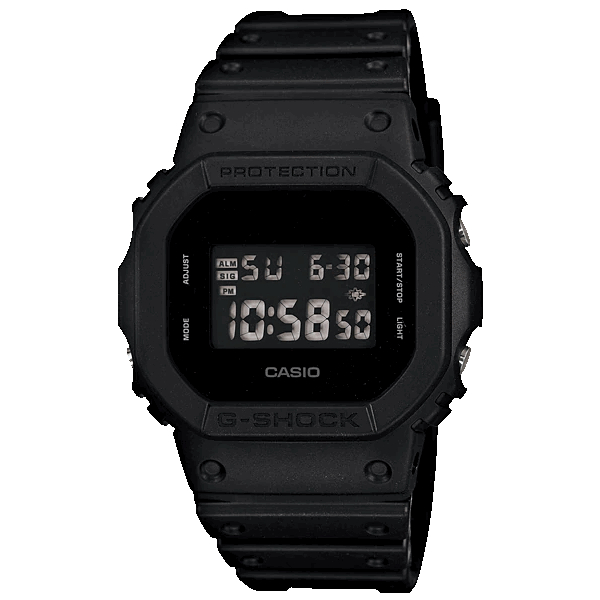 Đồng hồ Nam Casio G-Shock DW-5600BB-1 Dây Cao su - Máy Pin [Hàng chính hãng]