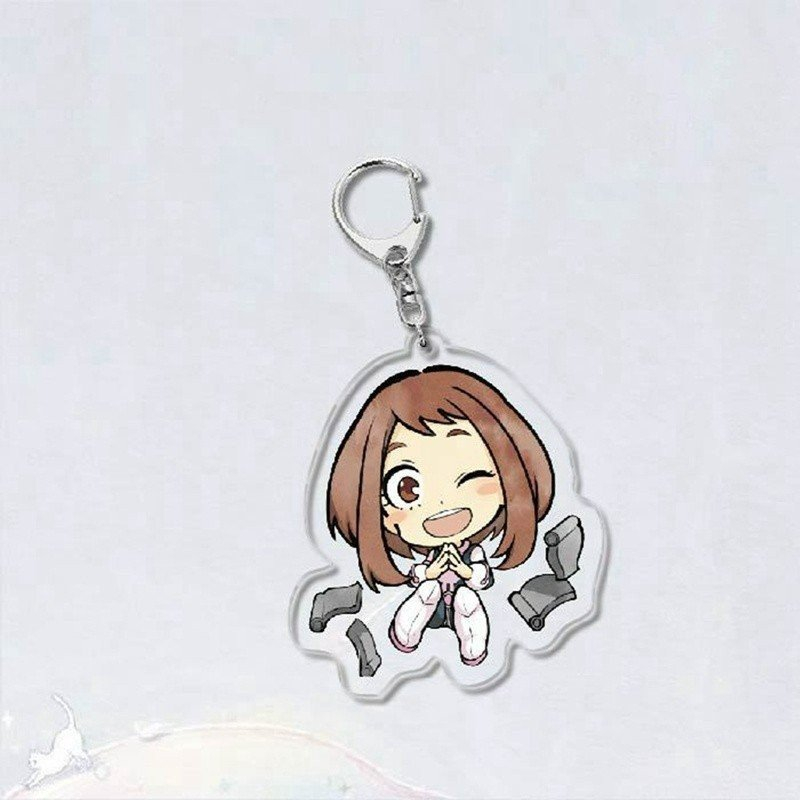Móc khóa Boku No Hero Academia Học viện anh hùng in hình anime chibi Mica trong acrylic