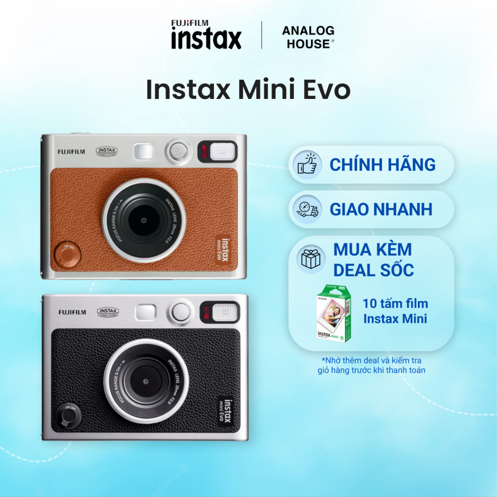 Máy ảnh lấy liền FUJIFILM Instax Mini Evo Hybrid - Hàng chính hãng