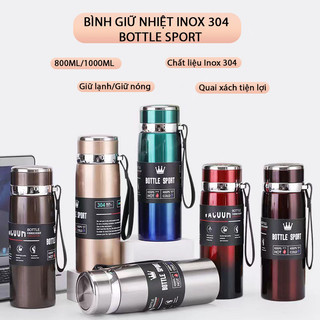 Bình giữ nhiệt 304 3 lớp dung tích lớn PROKI chính hãng, bình giữ nhiệt học sinh, bình giữ nhiệt dung tích lớn, bình đựn