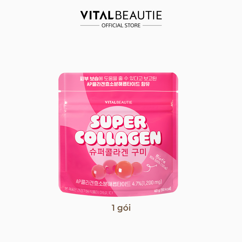 Hàng tặng không bán Kẹo dẻo bổ sung collagen Vital Beautie Super Collagen