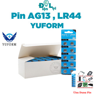 Pin cúc áo AG13 LR44 chính hãng dùng trong đèn led , đồng hồ tiện lợi