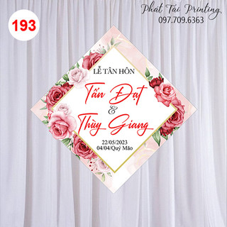 MS 193 - Bảng Gia Tiên, Backdrop trang trí đám cưới