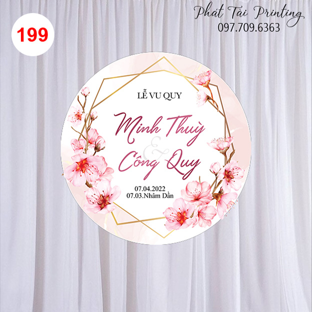 MS 199 - Bảng Gia Tiên, Backdrop trang trí đám cưới
