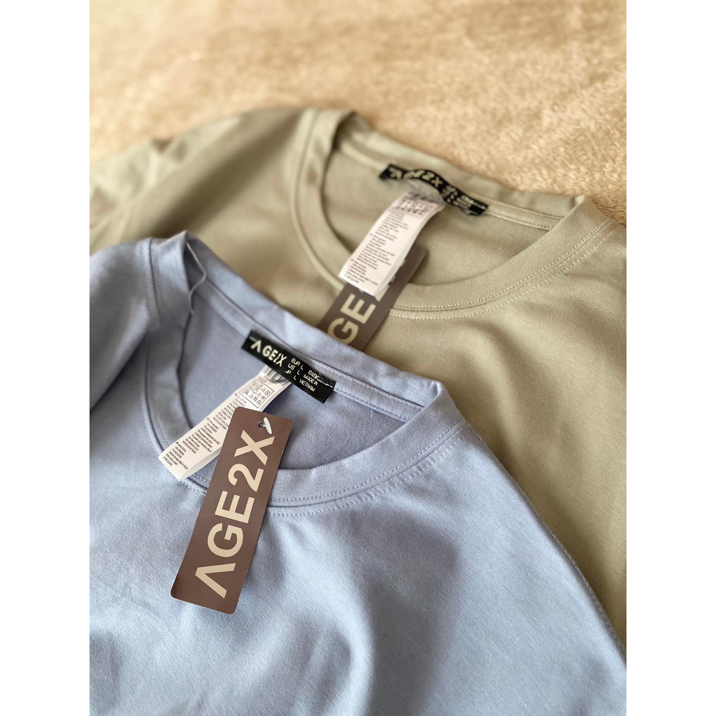 TOP MÀU ÁO THUN NỮ TRƠN AGE2X HOT NHẤT 2023