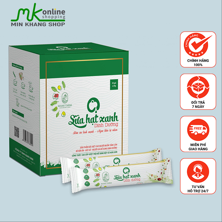 Sữa Hạt Xanh Dinh Dưỡng - Dùng Cho Người Muốn Tăng Cân, Bé Kén Ăn - Mami Farm