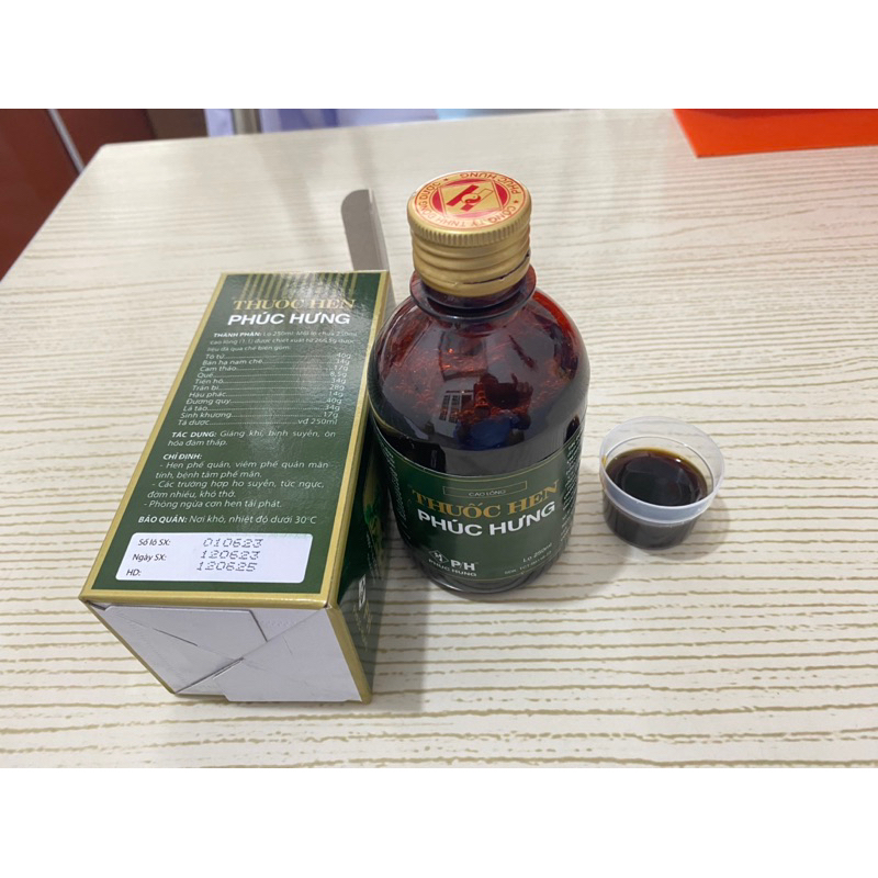 HEN PHÚC HƯNG 250ml, HEN PHẾ QUẢN