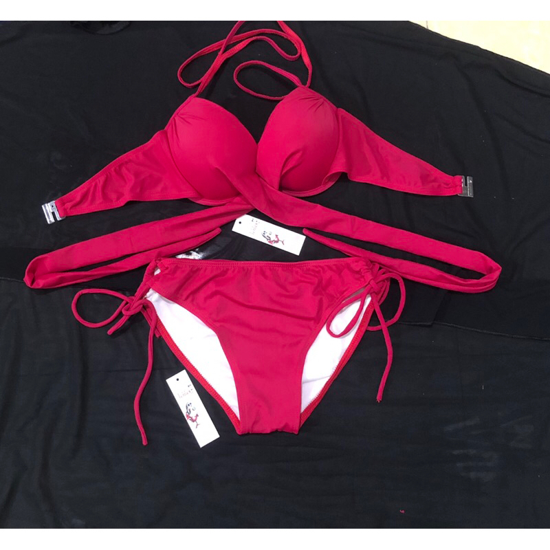 Bikini . Đồ bơi áo tắm 2mảnh mút gọng siêu nâng  quần luồn dây