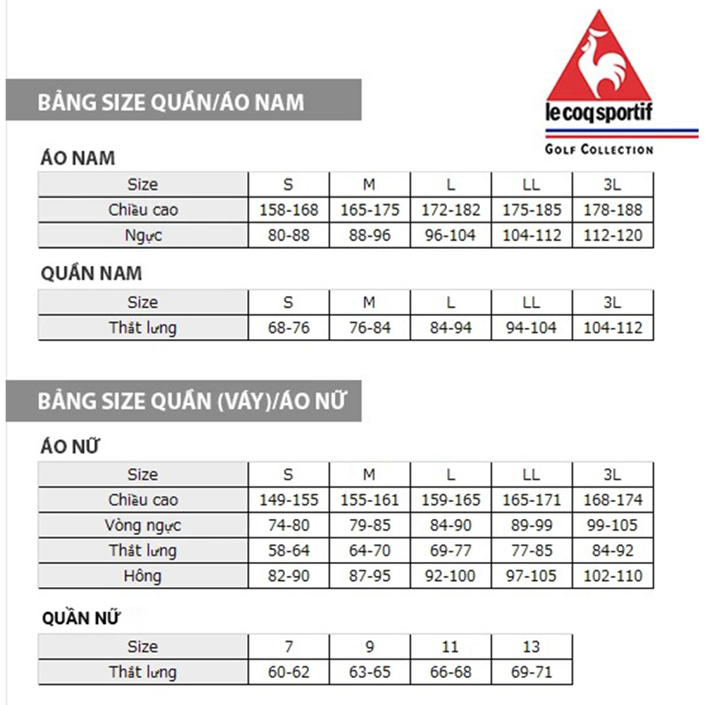 Áo Polo Le coq Golf Nam - GO121MTS33-WHTE