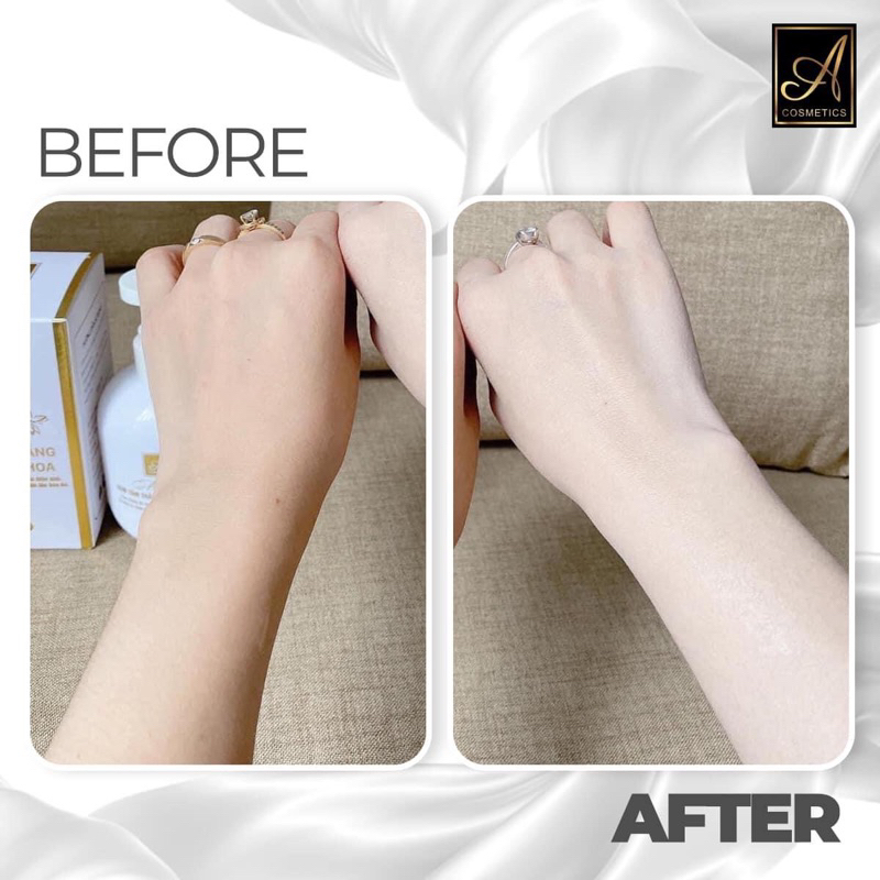 Kem tắm trắng toàn thân Mềm a cosmetics, ủ trắng body, hương nước hoa