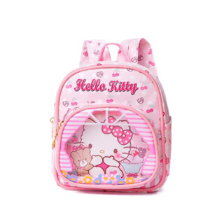 Hỏa Tốc -Balo Hello Kitty Trong Suốt Chống Thấm Nước Chính Hãng Sanrio Cho Bé, Balo Kitty Mini Size 22x20x13 CM mẫu giáo