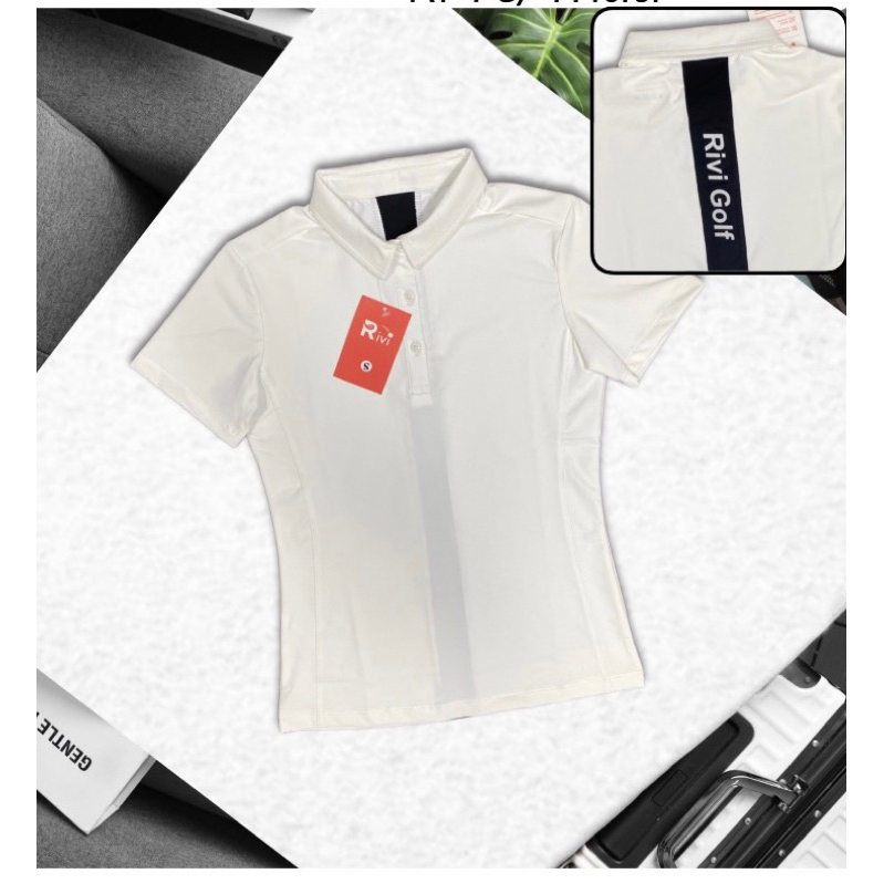 Áo có cổ nữ golf, chất dày mịn mát, co giãn, phom ôm lên dáng