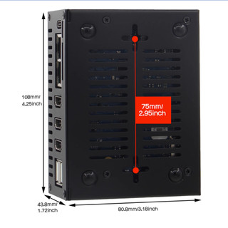 Vỏ sắt lắp ghép cho Orange Pi 5 Plus (kèm tản nhiệt và quạt)