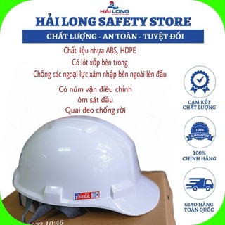 Mũ bảo hộ sseda các màu mặt vuông nón bảo hộ có lót xốp bên trong dành cho công trường