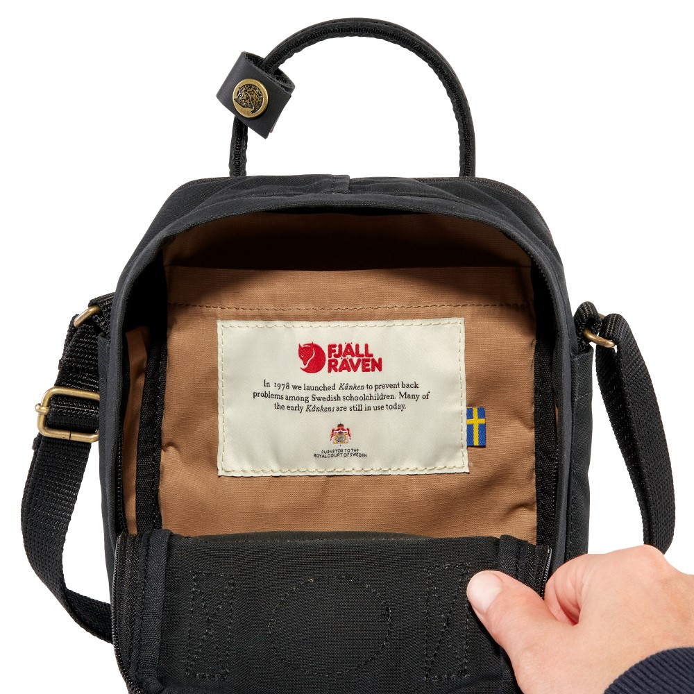 Túi đeo chéo Fjallraven Kanken No. 2 Black Sling Unisex Nam Nữ