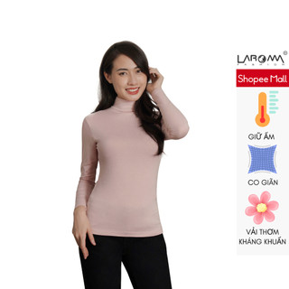 Áo Giữ Nhiệt Nữ Cổ Cao LAROMA | Giữ Ấm - Siêu Co Dãn - Vải Thơm - Kháng Khuẩn