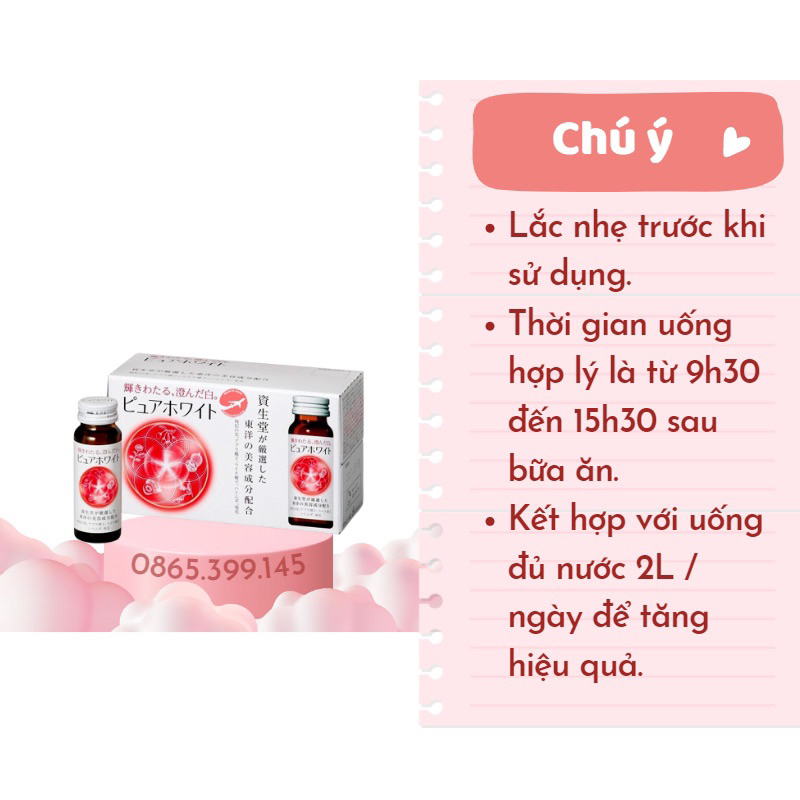 Collagen Vitamin C Shiseido Pure White trắng da mờ thâm nám