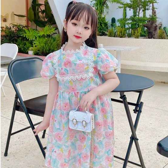 Váy cho Bé Gái Mykids Váy Trẻ Em Hàng Thiết Kế Vải Thô Cao Cấp Siêu Mềm Mát Dáng Xòe cho bé từ 8-32kg