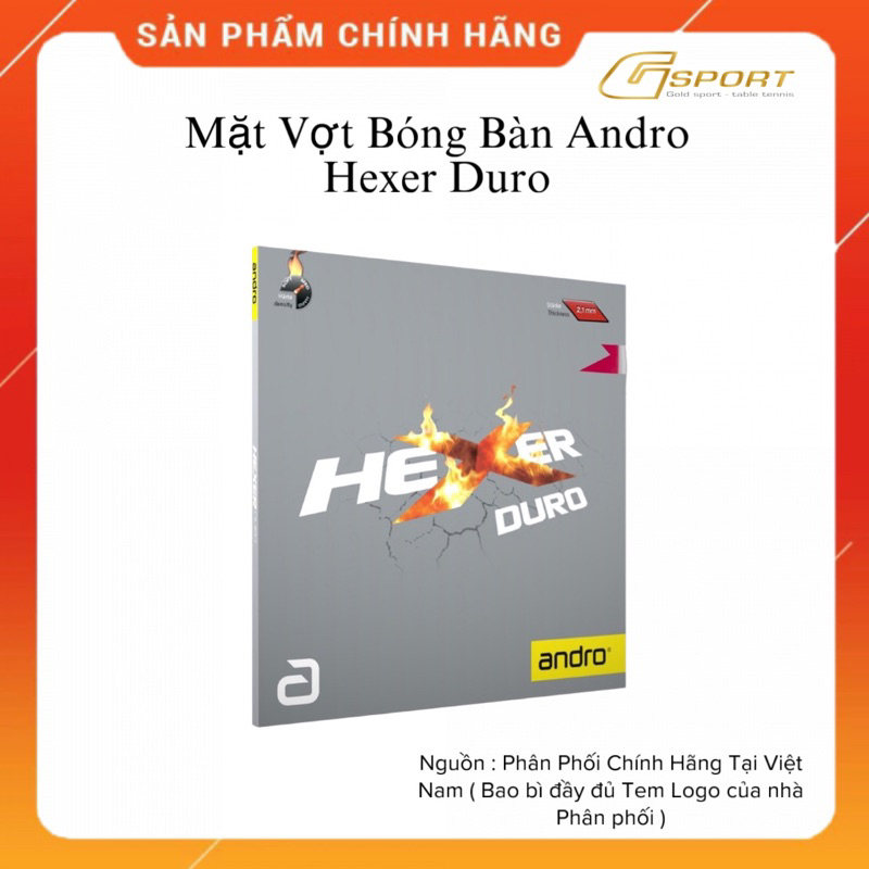 Mặt vợt bóng bàn Hexer Duro - Hàng Chính Hãng Made In Gremany