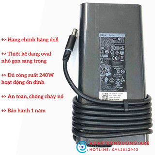 [Mã 99ELHA giảm 7% đơn 300K] BỘ SẠC laptop DELL 19.5V 12.3A 240W hàng bóc máy CHÍNH HÃNG
