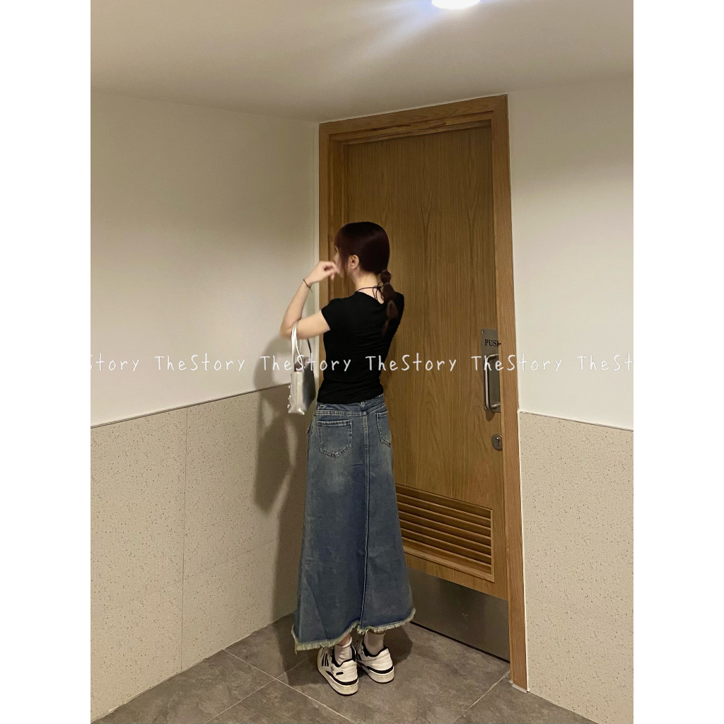 Áo thun trơn, tay ngắn dáng hơi ôm  A3195