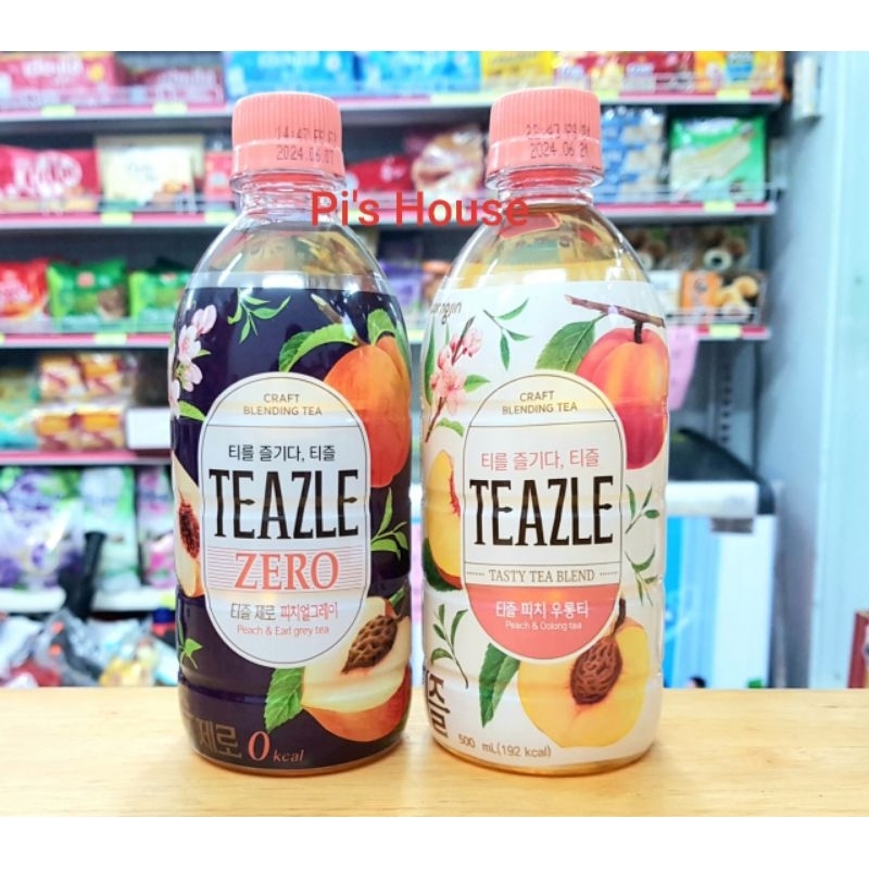 Trà đào ôlong Zero Teazle 500ml HSD 06/2024