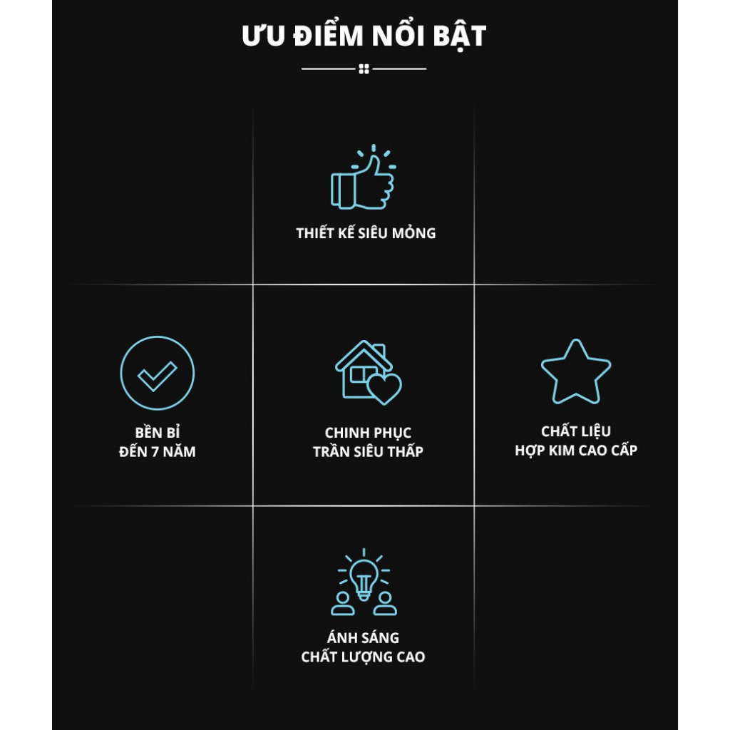 Đèn LED Downlight Âm trần Đơn sắc siêu mỏng Panasonic EZ-M, Vỏ kim loại nhôm tản nhiệt, Công suất