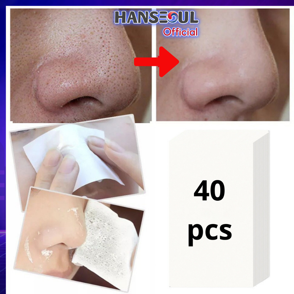 Giấy lột mụn đầu đen, mụn cám Hanseoul 40 miếng