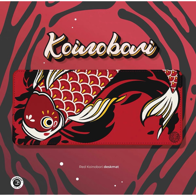 DESKMAT Geek Koinobori lót chuột cỡ lớn lót bàn phím kích thước 900x400x5mm Deskpad bàn di chuột - Polabe Store