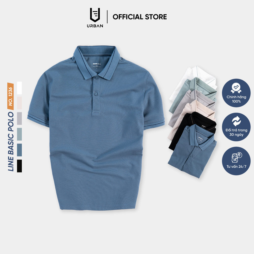 Áo Polo nam Urban Phối Cổ Line Basic No 1236