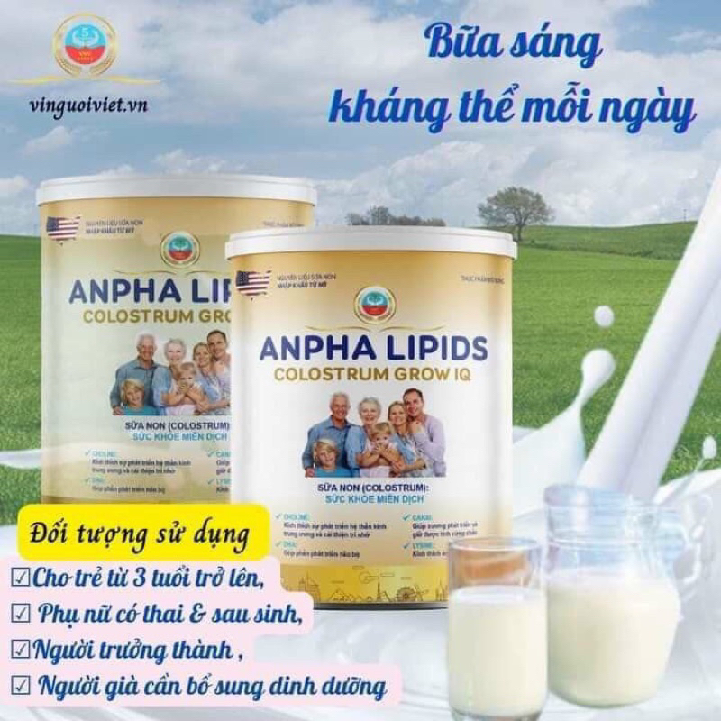 Sữa non Alpha Lipid Colostrum Grow IQ