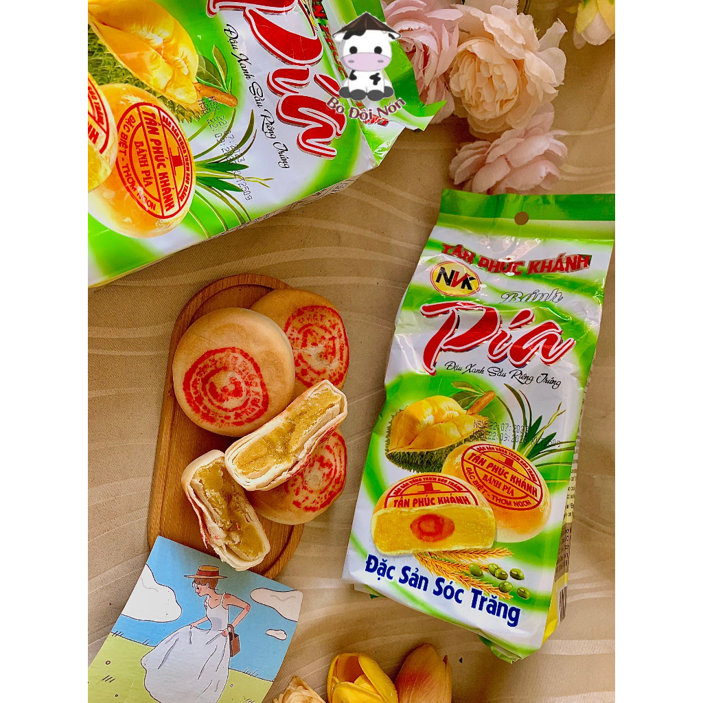 Bánh Pía Đậu Xanh Sầu Riêng 250g  Tân Phúc Khánh