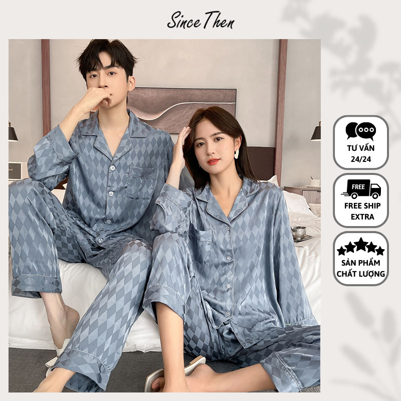 SinceThen - Đồ ngủ đôi lụa dài Aries