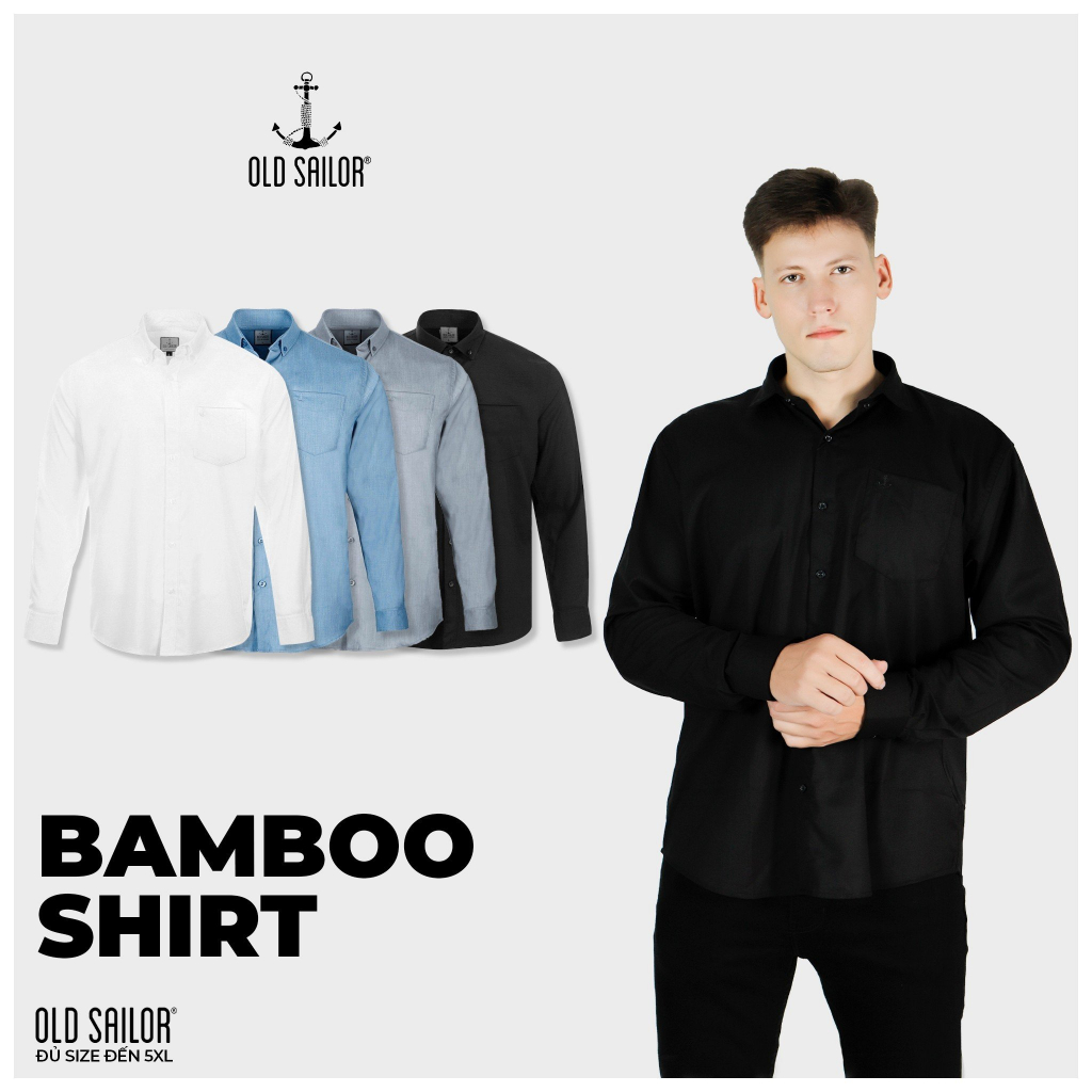 Áo Sơ Mi Nam OLD SAILOR Chất Vải Bamboo Dày Dặn Thoáng Mát Bigsize