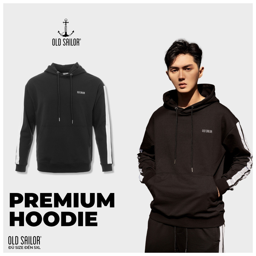 Áo Khoác Hoodie OLD SAILOR Thiết Kế Đơn Giản Thể Thao Năng Động Chất Vải Da Cá Cotton Bigsize