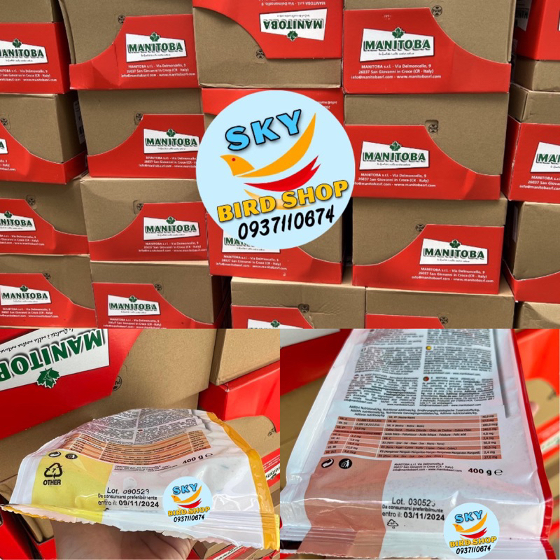 Cám trứng Manitoba Ý dành cho chim yến hót túi 400gr