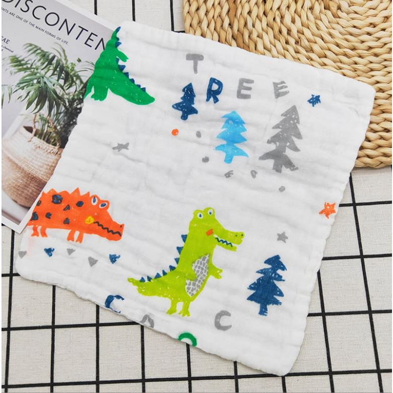 🔴Khăn sữa cho bé, khăn xô sữa 6 lớp mềm mại không xù lông cho bé JunJun