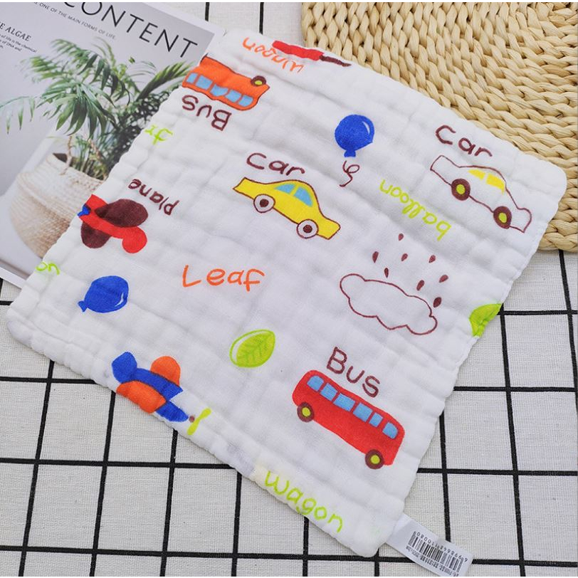 🔴Khăn sữa cho bé, khăn xô sữa 6 lớp mềm mại không xù lông cho bé JunJun