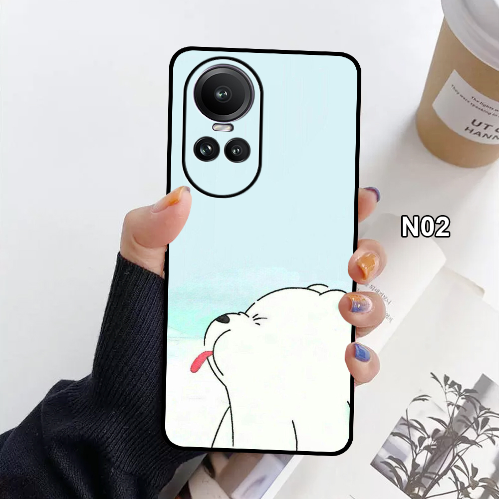 Ốp Lưng Oppo Reno 10 5G - Reno 10 PRO 5G - Reno 10 PRO+ 5G  In Hình Gấu Cute  -Trend- CASE88.
