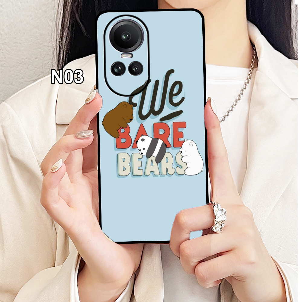 Ốp Lưng Oppo Reno 10 5G - Reno 10 PRO 5G - Reno 10 PRO+ 5G  In Hình Gấu Cute  -Trend- CASE88.