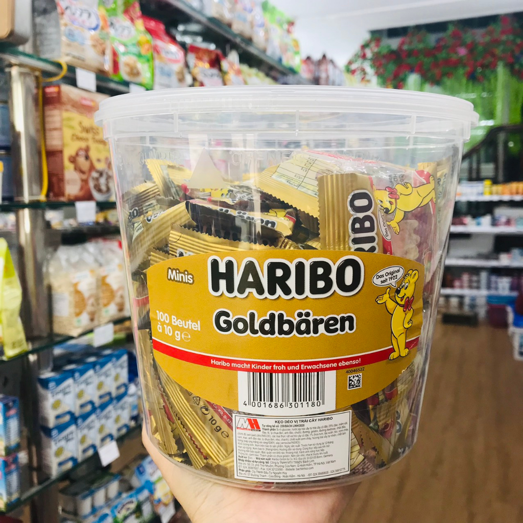 Kẹo dẻo Haribo Phantasia/Goldbären Mini 1000g (hàng Đức)