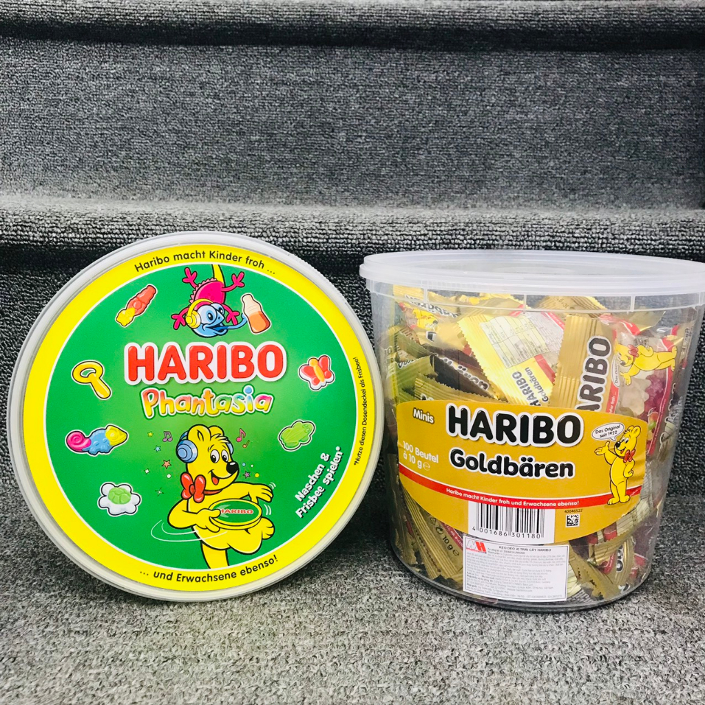Kẹo dẻo Haribo Phantasia/Goldbären Mini 1000g (hàng Đức)