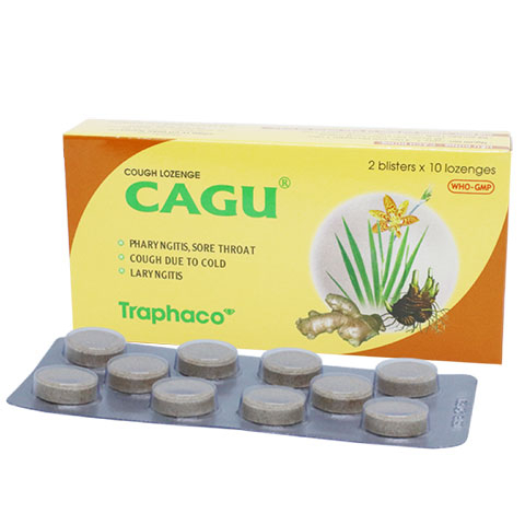 Viên ngậm Cagu, ho do lạnh, viêm thanh quản và khản tiếng
